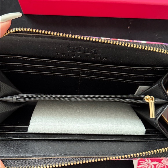 Trina Turk Vibrant Pink and Purple Swirl wallet - Picture 6 of 7
